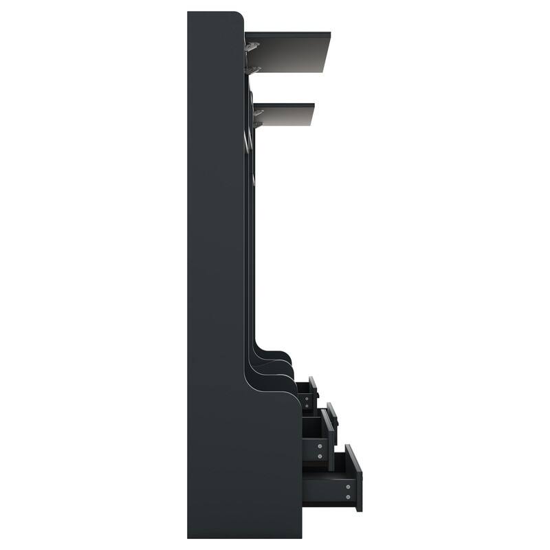 4-in-1 Detachable Hall Tree with Storage Cabinets and Hooks, Multifunctional Hallway Coat Rack with Drawers and Shoe Bench