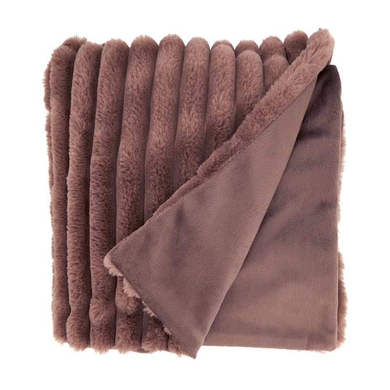 Cozy Comfort Faux Rabbit Fur Throw