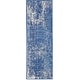 preview thumbnail 14 of 18, Nourison Whimsicle Modern Distressed Abstract Blue Ivory Area Rug