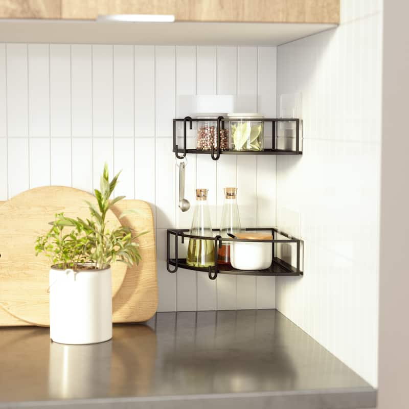Umbra Cubiko Corner Bins, Set Of 2