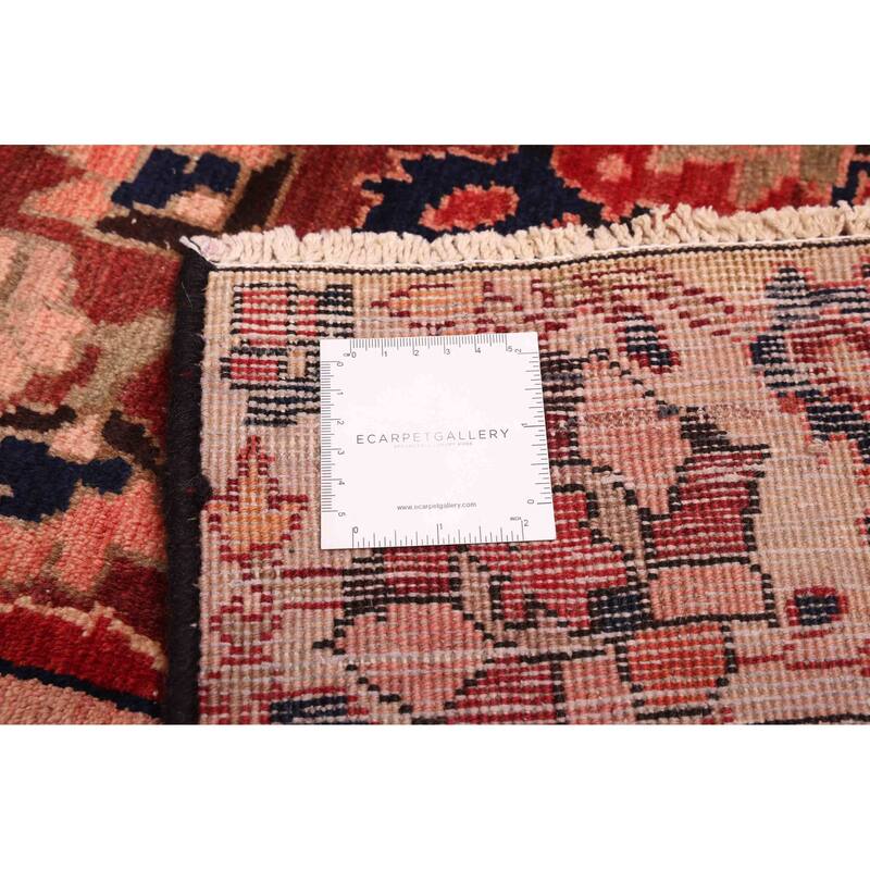 ECARPETGALLERY Hand-knotted Kayseri Vintage Dark Red Wool Rug - 7'2 x 10'4