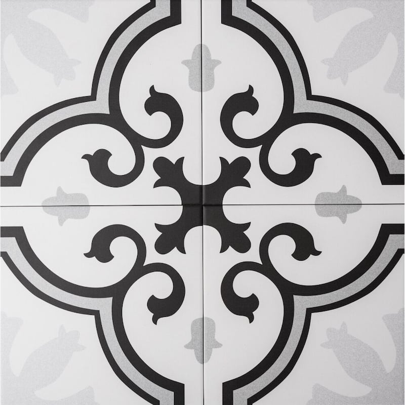 Venice 10x10 Matte Porcelain Encaustic Tile - Floor, Wall & Backsplash