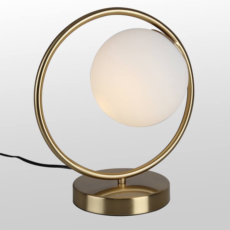 1-Light Gold Table Lamp Desk Lamp Cute Plug in Lamp - 11.8inch