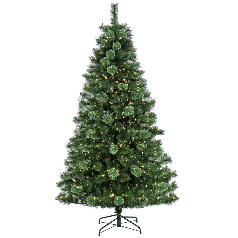 National Tree Company 7.5 ft. Pre-Lit Ontaria Pine Tree with LED Lights - 7.5 Foot