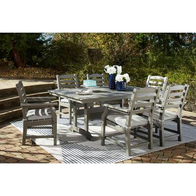 Visola 7-Piece Outdoor Dining Set - 72.38" W x 42" D x 28.88" H