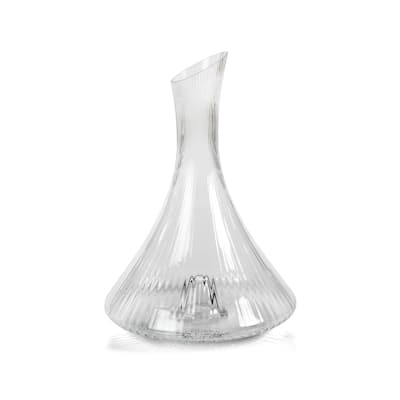 Benin Fluted Flask Glass Decanter