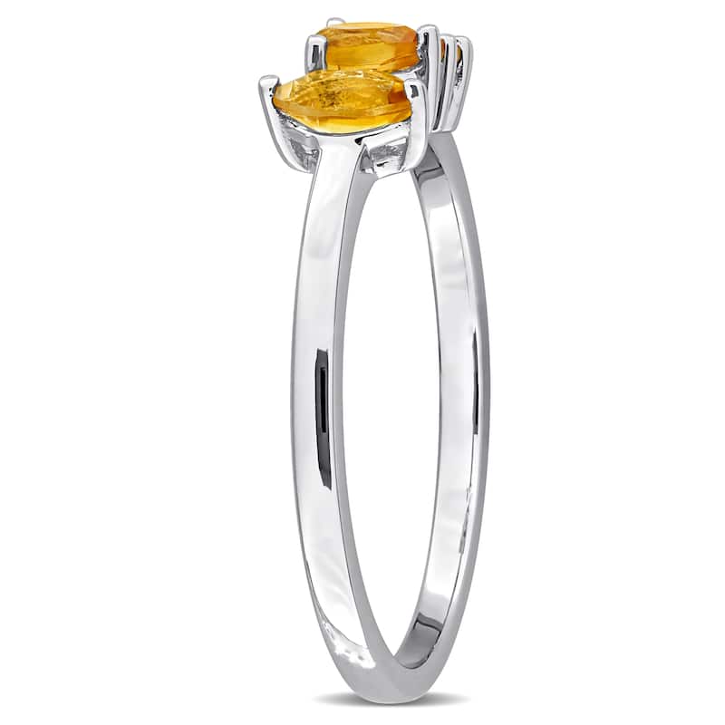 Miadora Multi-Gem Three Stone Ring Sterling Silver