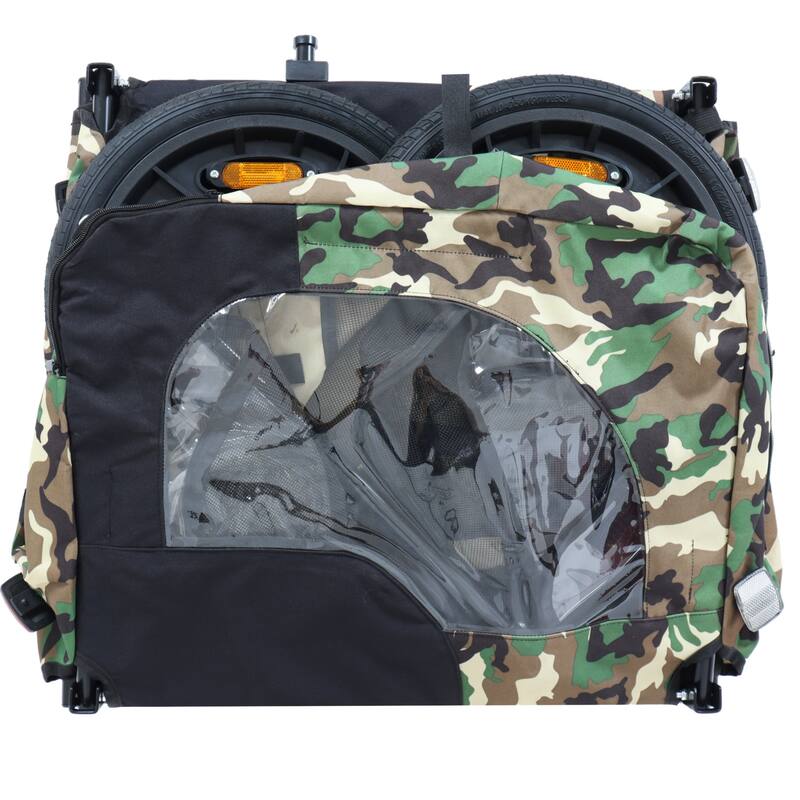 Pet Bike Trailer Dog Cart for Bicycle, Suitable for Small and Medium Pets, Easy Folding Cart Frame, Non-Slip Floor