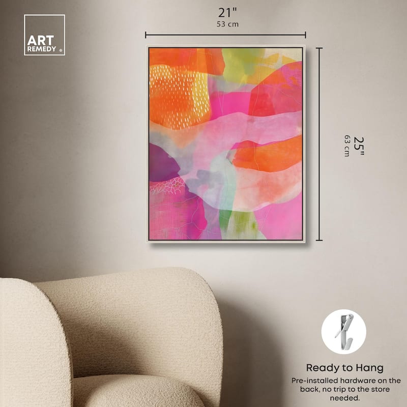 Garnet Gleam IV Canvas by Art Remedy