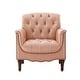preview thumbnail 21 of 68, HULALA HOME Wemer Traditional Genuine Leather Armchair with Tufted Back
