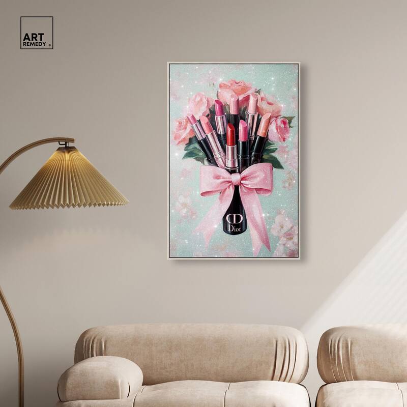 Petitie Bouquet of Lipsticks Canvas by Art Remedy