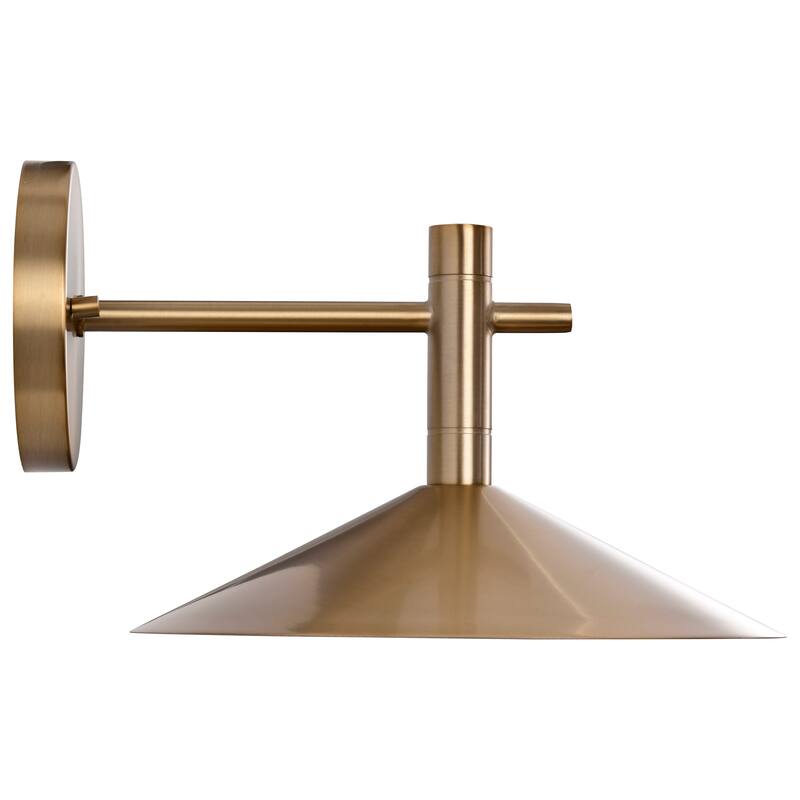 Corrine 10 Inch LED Wall Sconce Burnished Brass 3K/4K/5K CCT Selectable - Burnished Brass