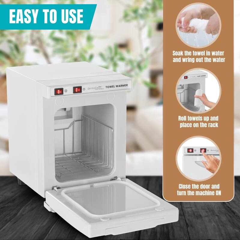 2in1 Towel Warmer UV Sterilizer (5L) for Salon Spa Beauty Massage and Home Use - N/A