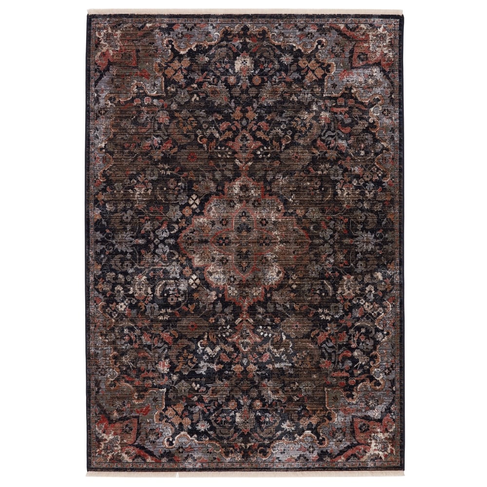 Amena Medallion Dark Area Rug