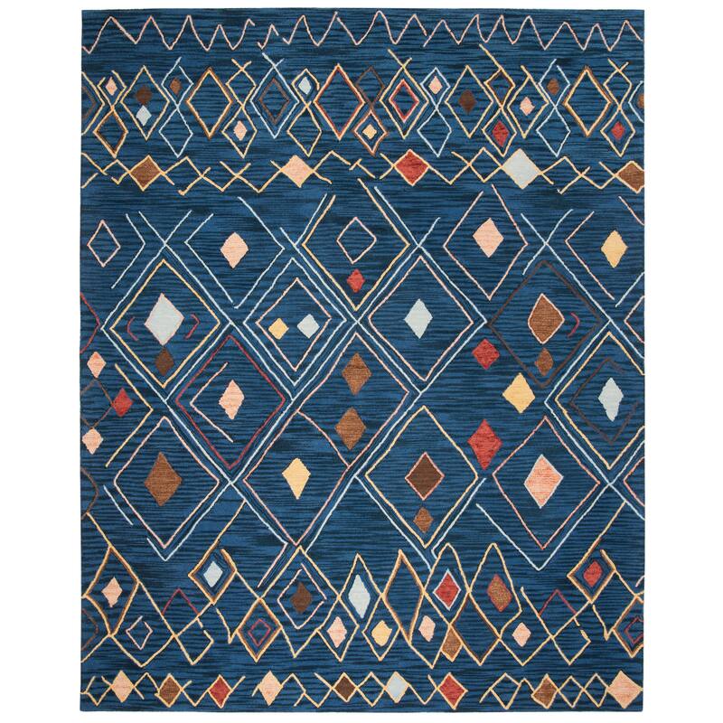 SAFAVIEH Handmade Suzani Dalmazia Boho Tribal Wool Rug