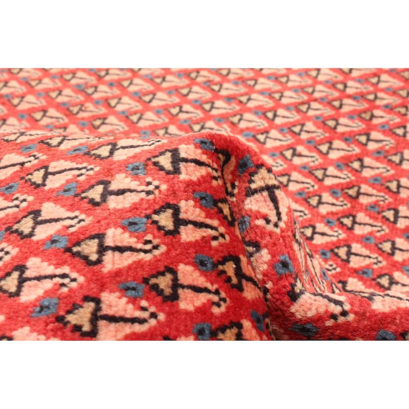 ECARPETGALLERY Hand-knotted Andelz Red Wool Rug - 3'3 x 4'9