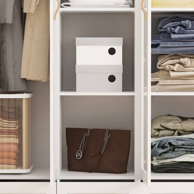 Chic Modular Closet System Wardrobe Units Armoires Home Organization