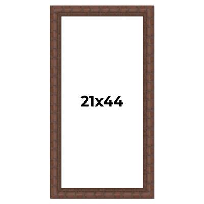 21x44 Frame Pewter Solid Wood Picture Frame Width 1.625 Inches | Interior Frame Depth 0.6875 Inches