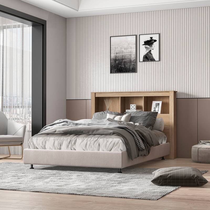 Polifurniture Madison Modern Bookshelf Headboard