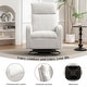 preview thumbnail 47 of 84, HOMYKA Swivel Glider Rocker Accent Chair for Nursery with Side Pocket