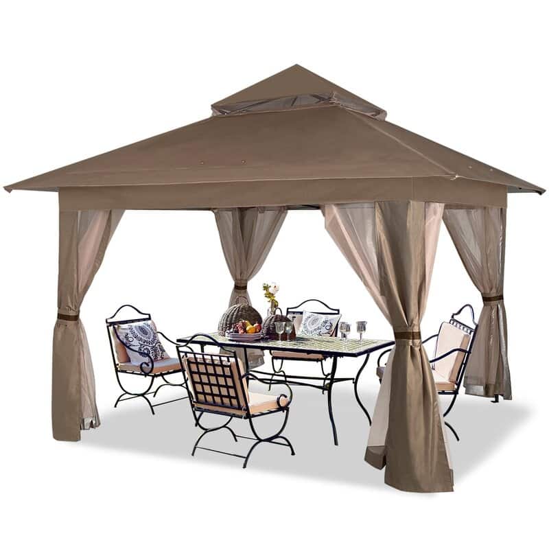 ABCCANOPY 13'x13' Pop Up Gazebo with Mosquito Netting - 13ftx13ft
