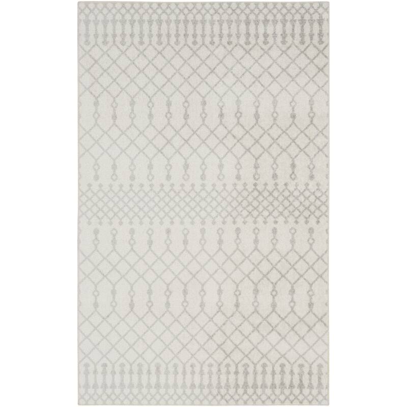 Power Loomed Abstract Modern Low Pile Area Rug