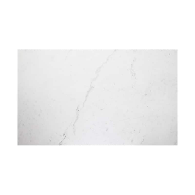 Aurelle Home Pariso Modern White Marble-Top Console Table - 42" W x 30" H x 14" D