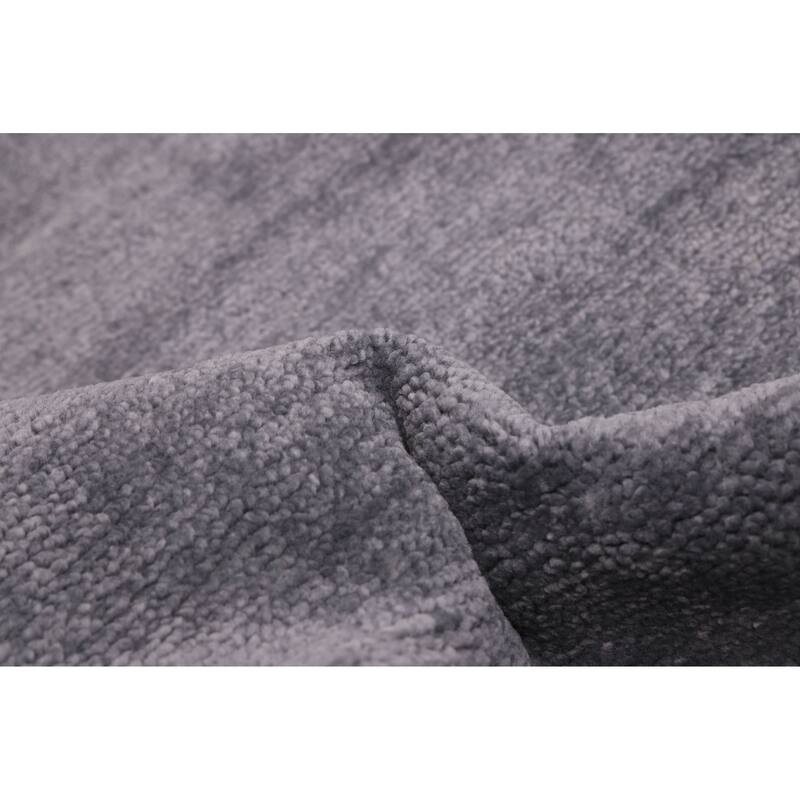 ECARPETGALLERY Hand-knotted Mystique Denim Blue Wool Rug - 5'9 x 8'1