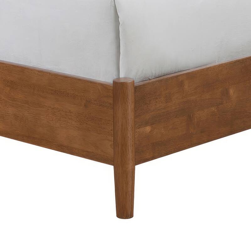 Furniture of America Beau Midcentury 2-Piece Kids Boucle Platform Bed and Nightstand Set