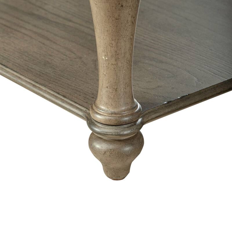 Americana Farmhouse Dusty Taupe Drawer End Table