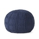 preview thumbnail 32 of 51, Yuny Handcrafted Modern Fabric Pouf by Christopher Knight Home
