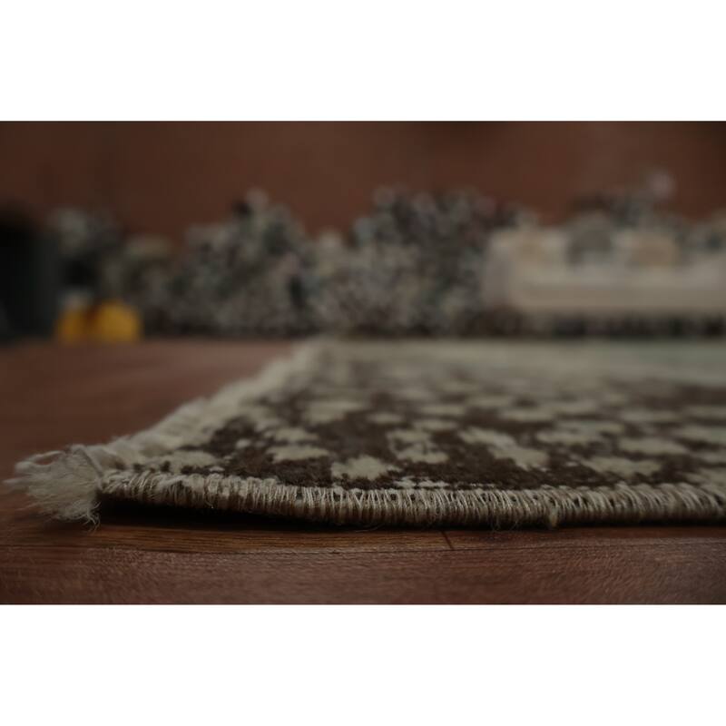 Hand Knotted Oriental 100% Wool Carpet Transitional Floral Beige & Ivories Anatolian Area Rug - 8' 7'' X 5' 7''