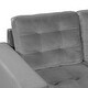 Thumbnail 7, Upholstery Sectional Sofa with storage ottoman, thick cushions. Changes active main hero.