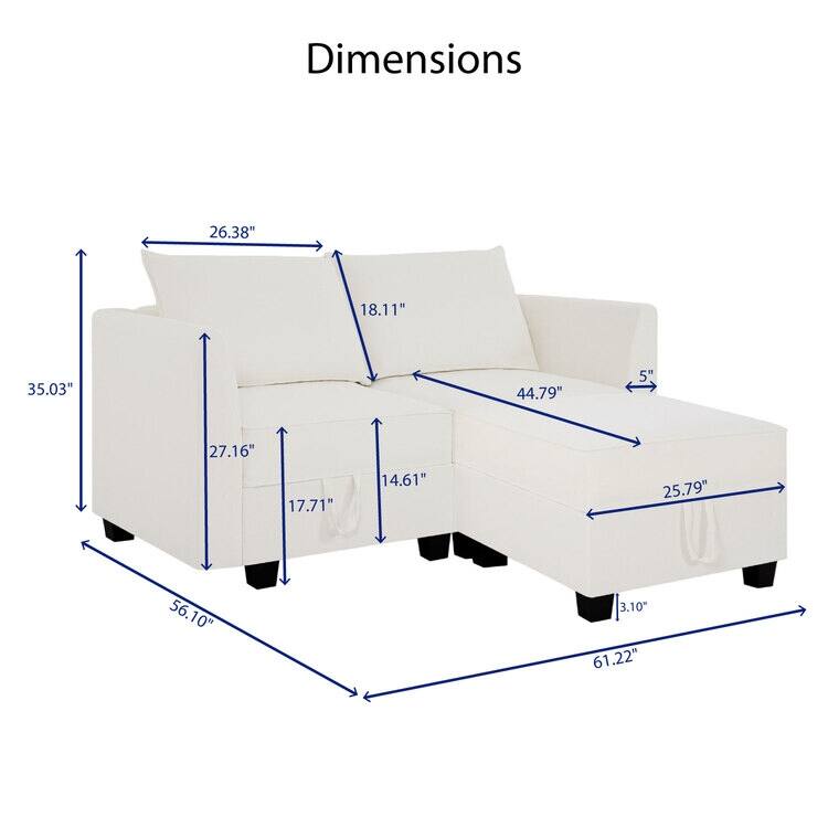 Modern Modular DIY Collection - Sturdy Wooden Frame - Versatile & Stylish Furniture for Living Room Bedroom
