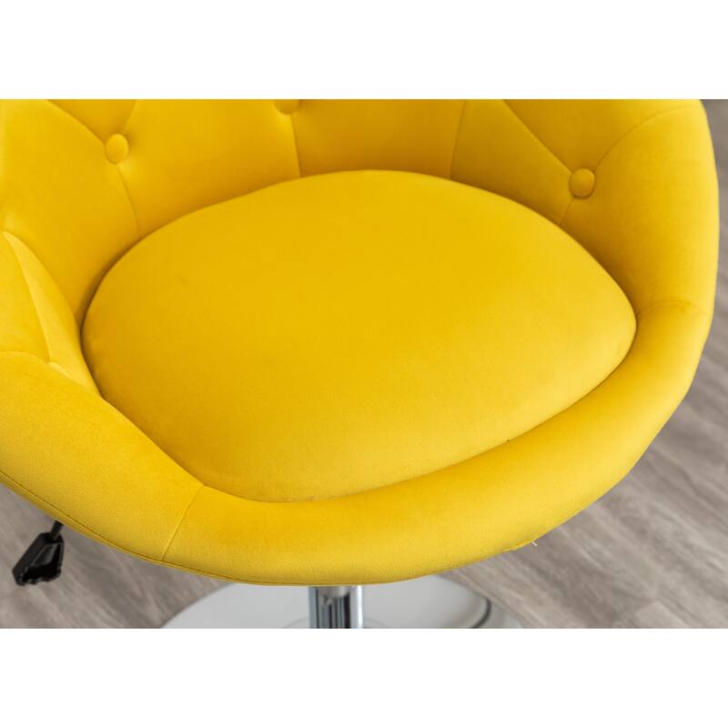 28.25" Velvet Swivel Accent Chair