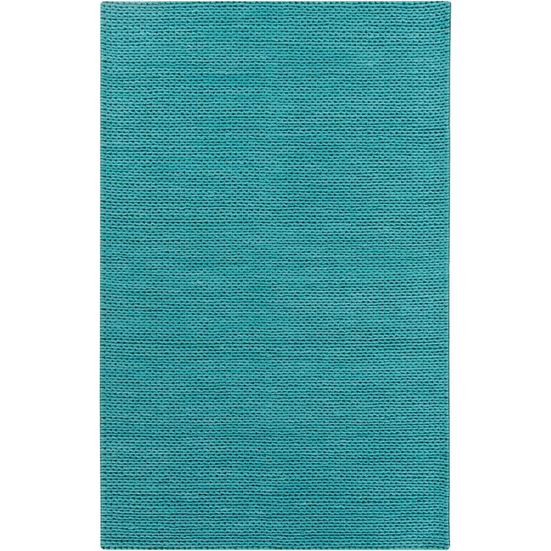 Hand Woven Yale Contemporary Solid Braided New Zealand Wool Area Rug