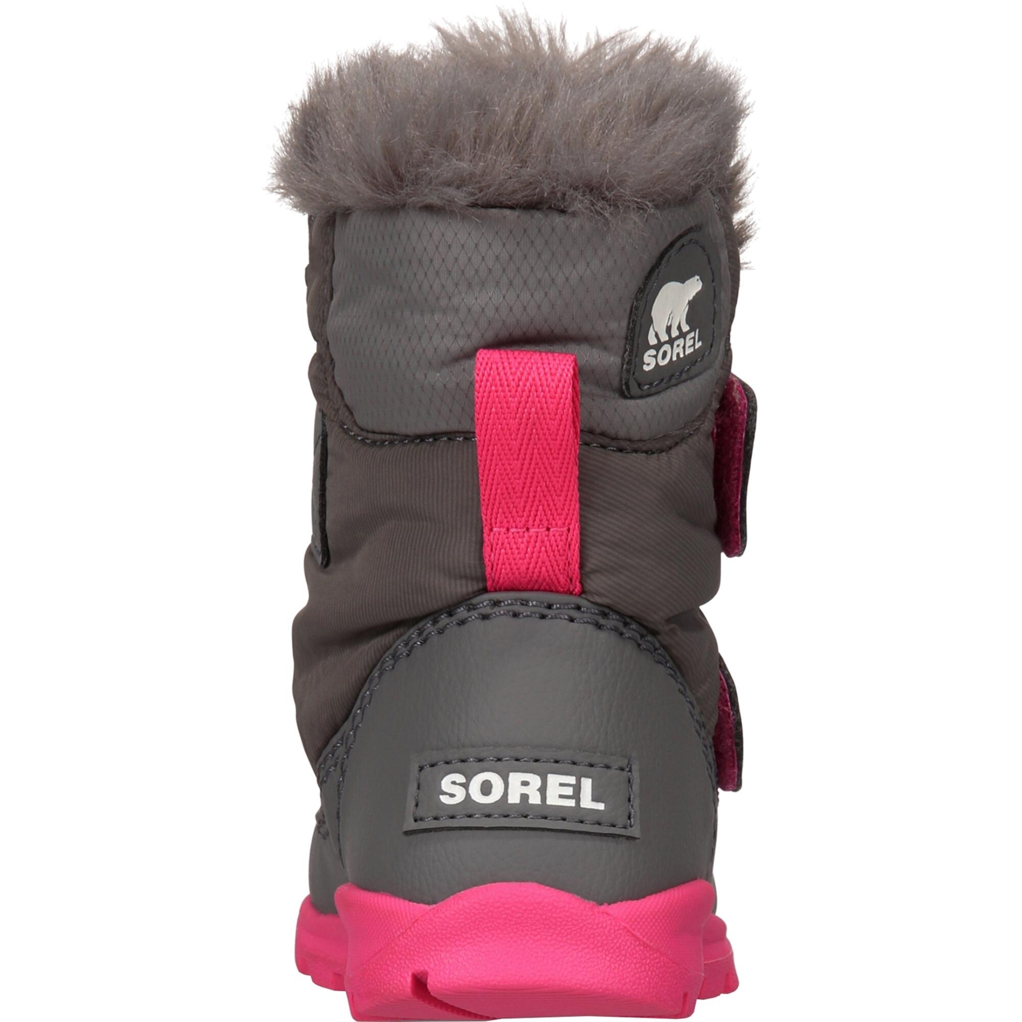 Shop Sorel Girls Whitney Winter Boots Faux Fur Waterproof Quarry