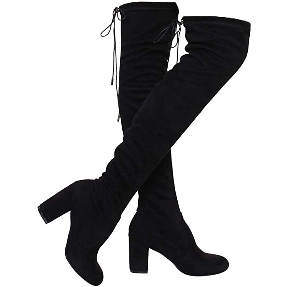 nature breeze thigh high boots