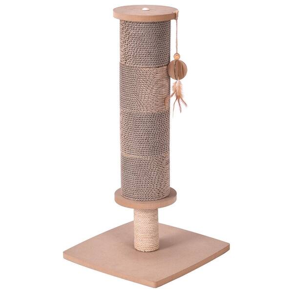 Shop Gymax Cat Scratching Post Tall Activity Tree Cat Scratcher