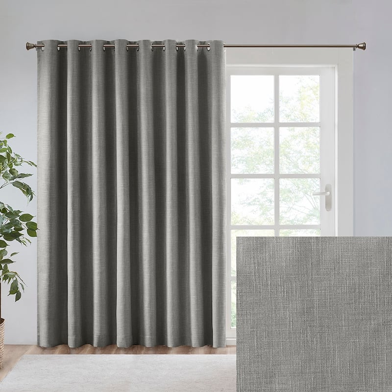 Printed Heathered Blackout Window Patio Panel