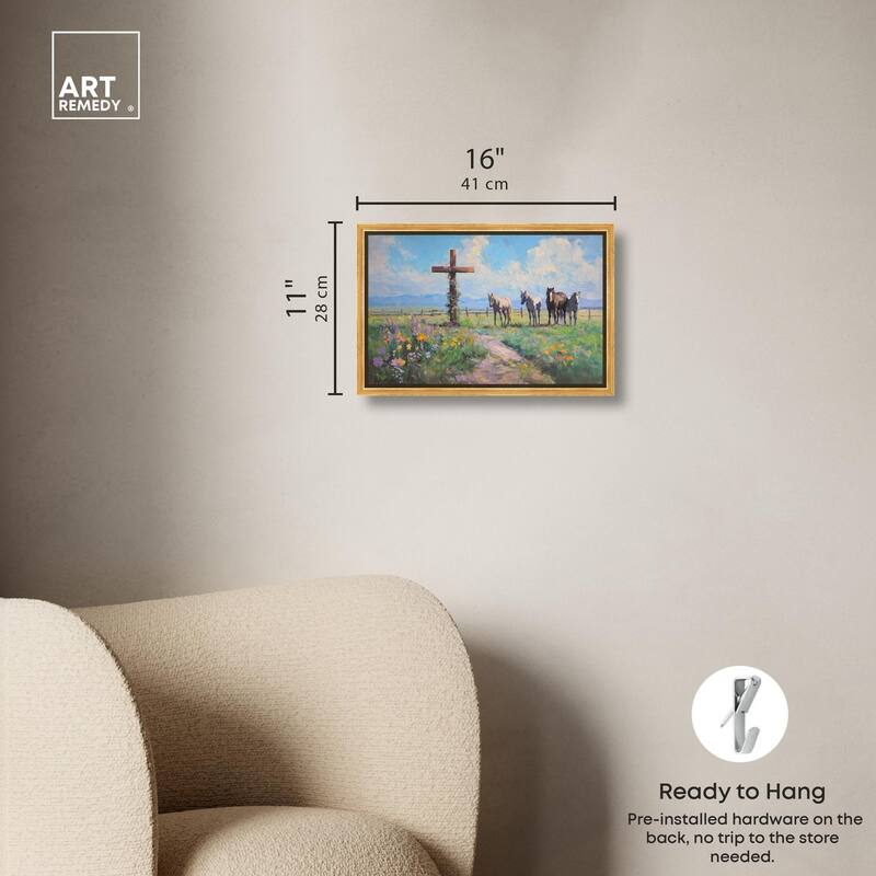 Faithful Pasture Canvas by Art Remedy