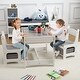 preview thumbnail 13 of 13, Kids Table and Chair Set 3 in 1 with Drawer for Toddlers Drawing