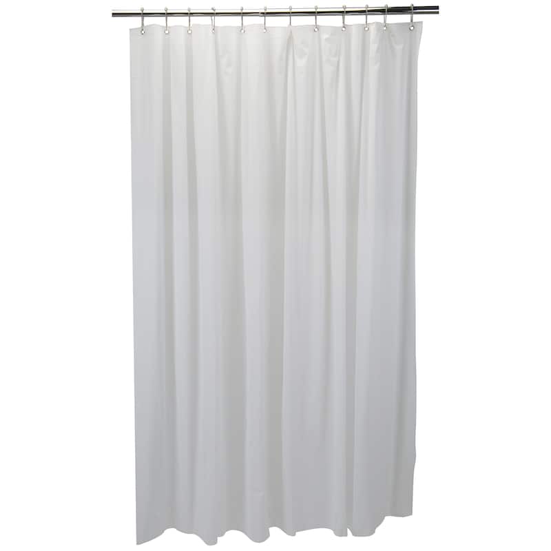 Bath Bliss 2 Pack Sanitized Peva Shower Liner in Super Clear