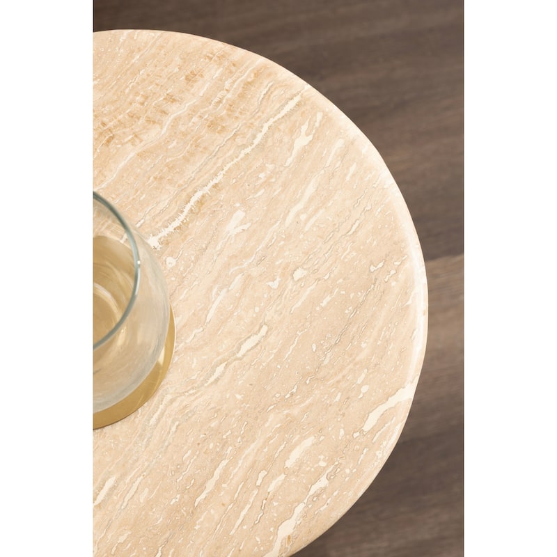 Kate and Laurel Engles Adjustable Marble Table and Plant Stand