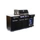 preview thumbnail 2 of 7, Mont Alpi MA-957FC 5-Burner 32-inch 63000 BTU Black Stainless Steel Compact Outdoor Kitchen Island Gas Grill + Fridge Cabinet