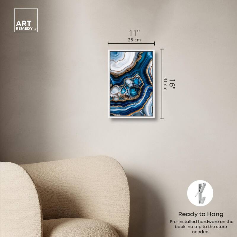 Azure Alveoli II Canvas by Art Remedy
