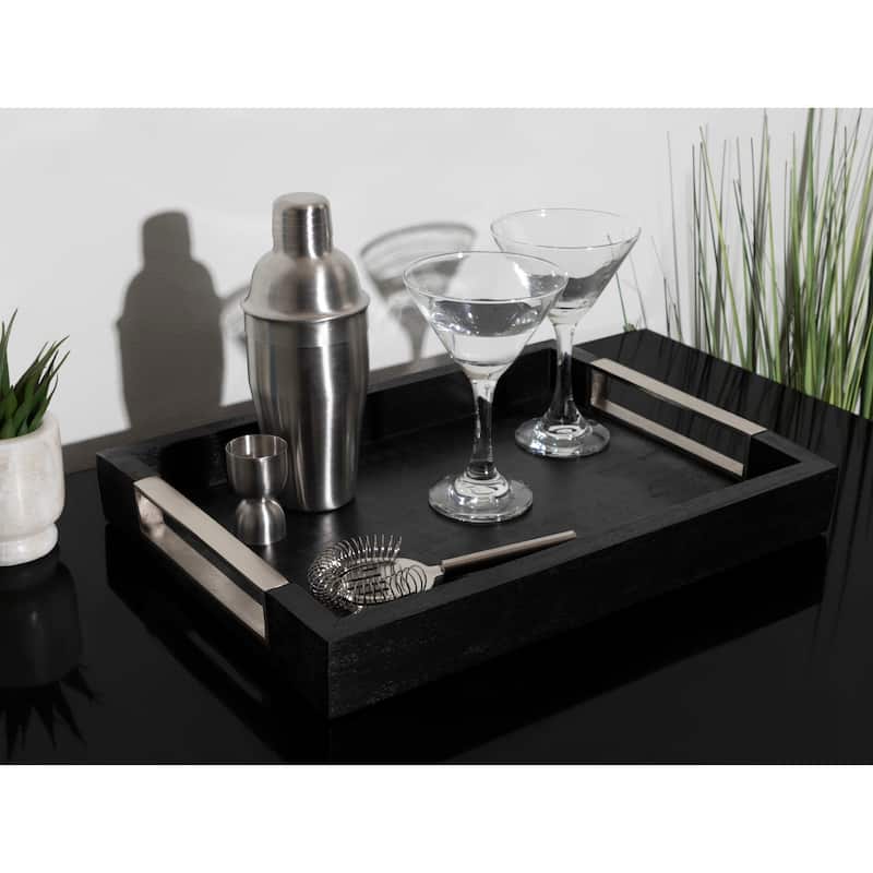 Kate and Laurel Heller Decorative Wood Tray