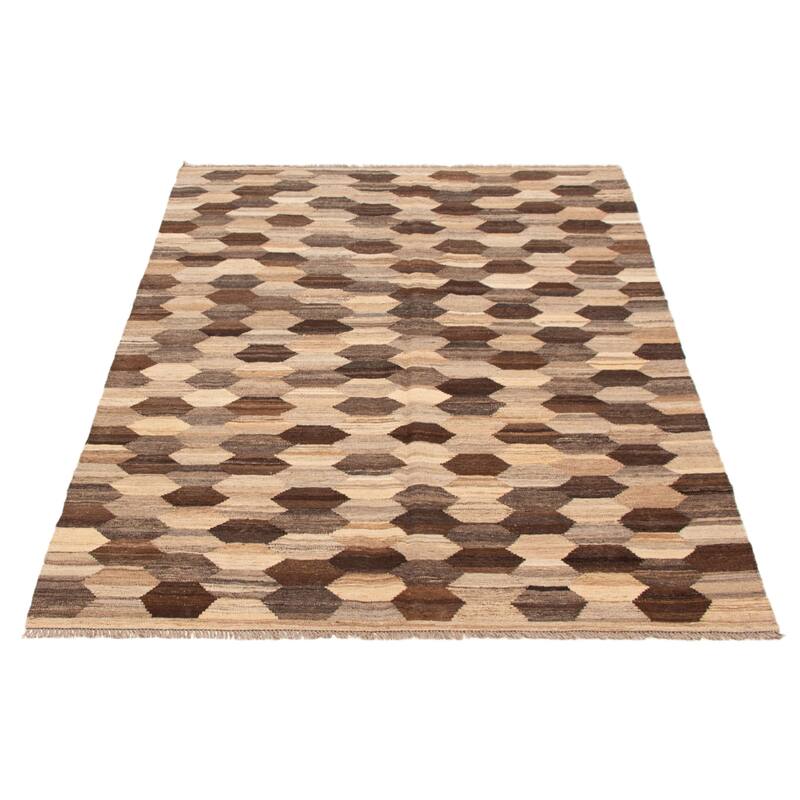 Sivas Brown Kilim 6'0" x 8'2" - 6'0 x 8'2