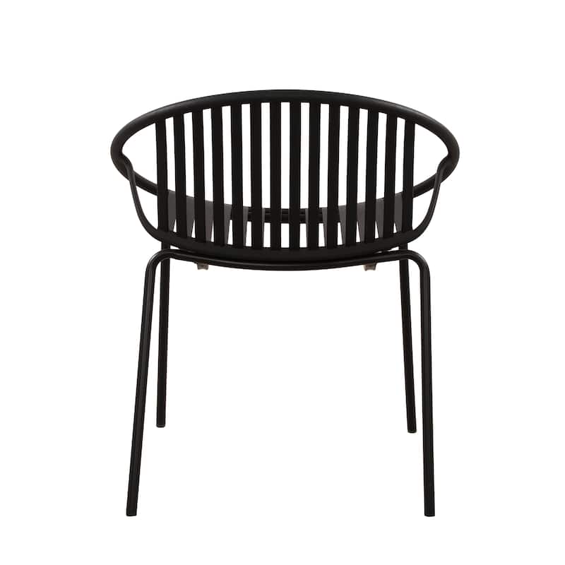 Patio Dining Chairs Stackable Chairs With Breathable Design Modern Simple Art Style (Excluding the table)
