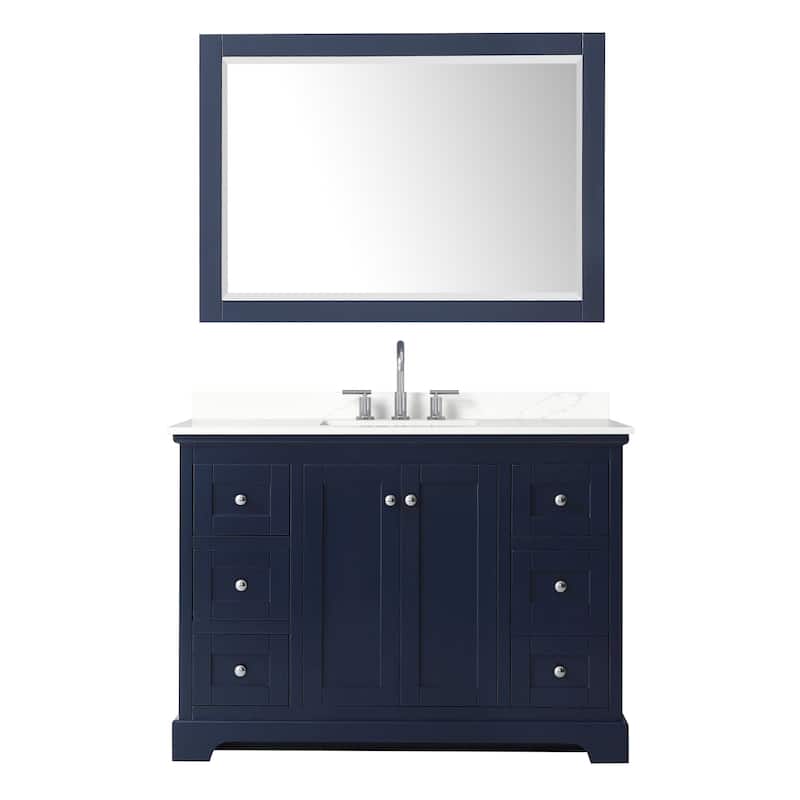 Wyndham Collection WCV232348S-QTZ-US3M46 Avery 48" Free Standing